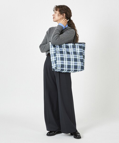 LARGE 2 WAY TOTE ディープブルータータン/ブラック｜レスポートサック