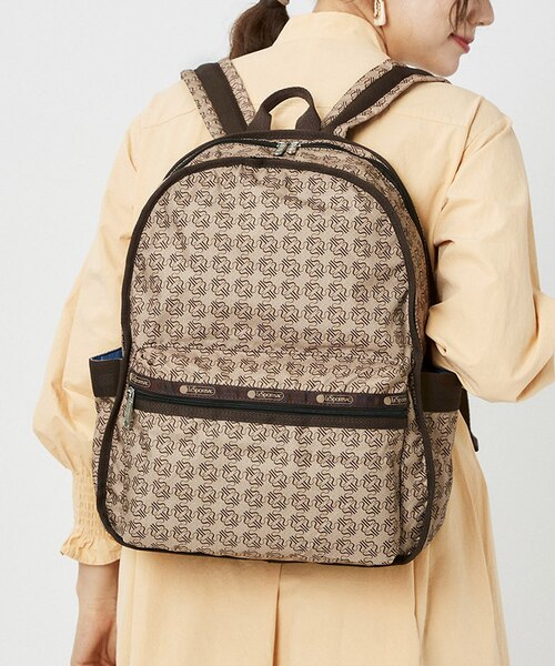 新品　レスポートサック　リュック　モノグラム　茶色 ROUTE BACKPACK キャンバスモノグラム｜レスポートサックの