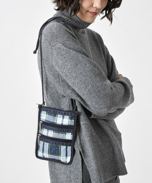 CROSSBODY PHONE BAG ディープブルータータン｜レスポートサックの