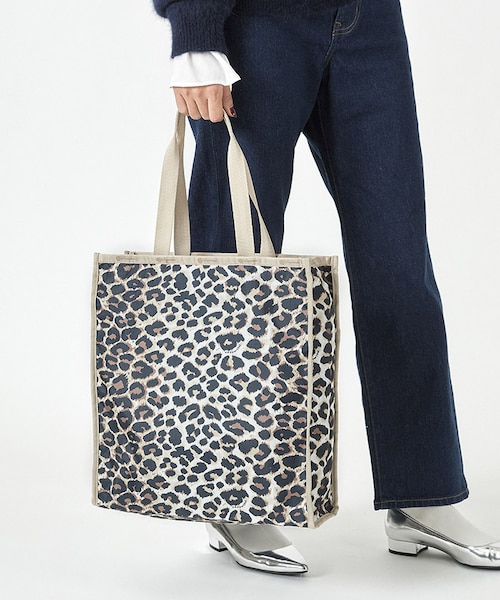 【美品】フラクセンレオパード　ミニダッフル LeSportsac LeSportsac/レスポートサック/GH MINI N/S TOTE