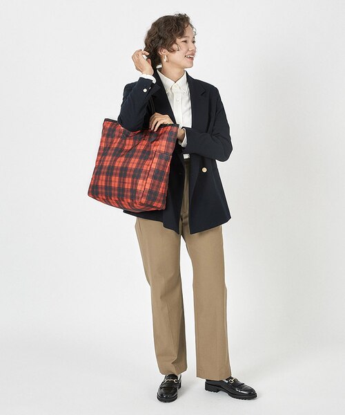 LARGE 2 WAY TOTE レッドタータン/ブラック LARGE 2 WAY TOTE レッドタータン/ブラック｜レスポートサックの