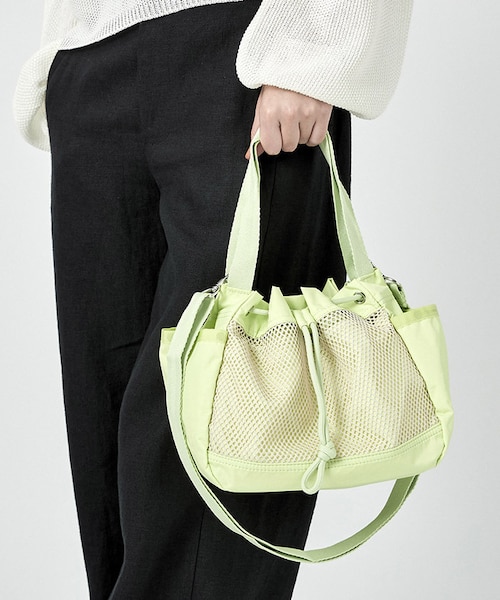 MESH BUCKET TOTE ライムメッシュ｜レスポートサックの