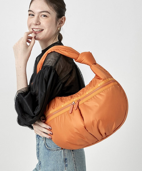 [LeSportsac] ZIP HOBO BAG ☆送料込☆ SHEEN ZIP HOBO オレンジハーベスト｜レスポートサックの