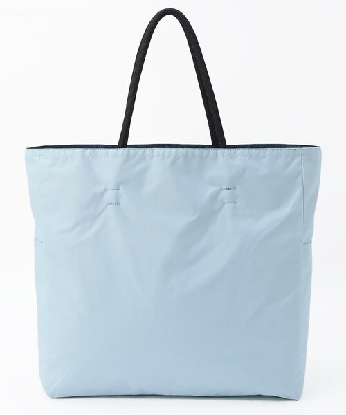 LARGE 2 WAY TOTE ネイビープティドット/ブルー