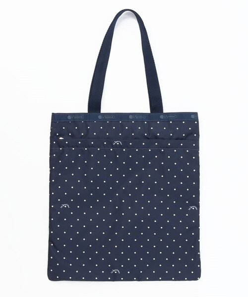 LARGE EMERALD TOTE ネイビープティドット｜レスポートサックの