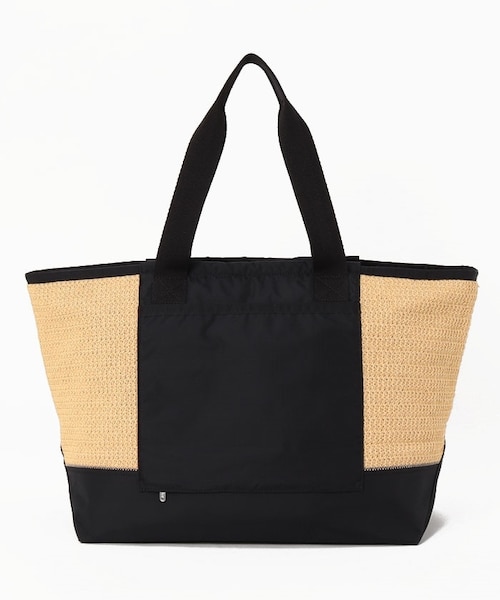 RAFFIA E/W TOTE リサイクルブラックラフィア｜レスポートサックの