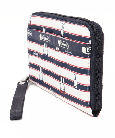 TECH WALLET WRISTLET ミッフィーオールオーバーストライプ 