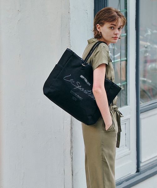 CANVAS EASY TOTE ジェットブラックキャンバススクリプト