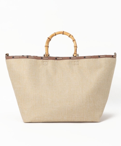 トートバッグ NATURAL RAFFIA TOTE BAG LG BAMBOO RAFFIA TOTE ラフィアナチュラル｜レスポートサックの