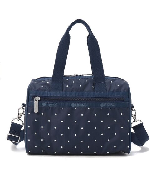 EVERYDAY SM SATCHEL ネイビープティドット｜レスポートサックの