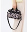 MINI DUFFEL CROSSBODY ラフィアゼブラ