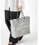 LARGE 2 WAY TOTE 2ウェイドーブグレースクリプト