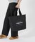 LG REVERSIBLE PKT TOTE 2ウェイブラック/ニュートラルレオパード