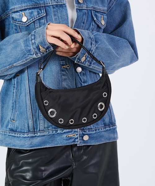 美品 レスポートサック オニキスグロメッツ GROMMET SM SHOULDER BAG オニキスグロメッツ｜レスポートサックの
