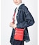 3 ZIP CROSSBODY ロージーレッド