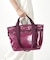 TWO HANDLE ZIP TOTE パープルベリーシャイン