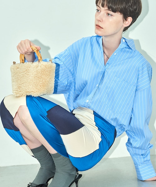 XS BAMBOO TOTE ファーストウォームベージュファー｜レスポートサック