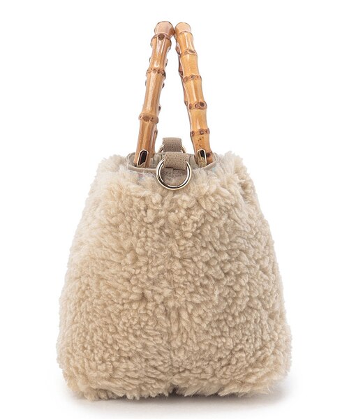 XS BAMBOO TOTE ファーストウォームベージュファー｜レスポートサック
