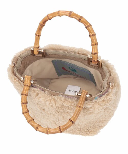 XS BAMBOO TOTE ファーストウォームベージュファー｜レスポートサック