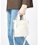 DENIM MINI N/S TOTE ホワイトデニム/クリームシェルパ