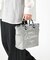 MEDIUM 2 WAY TOTE 2ウェイドーブグレースクリプト