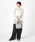 MEDIUM 2 WAY TOTE 2ウェイドーブグレースクリプト