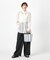 MEDIUM 2 WAY TOTE 2ウェイドーブグレースクリプト
