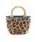 XS BAMBOO TOTE ウォームキャメルレオパードファー