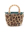 XS BAMBOO TOTE ウォームキャメルレオパードファー
