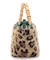 XS BAMBOO TOTE ウォームキャメルレオパードファー