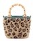 XS BAMBOO TOTE ウォームキャメルレオパードファー