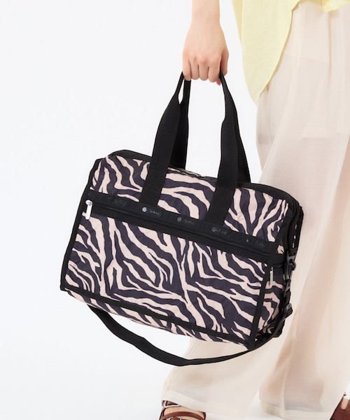 DELUXE MED WEEKENDER ラフィアゼブラ｜レスポートサックの
