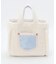 SMALL TWO WAY DENIM TOTE ライトデニムウォッシュ/シェルパ