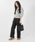 SM REVERSIBLE PKT TOTE 2ウェイブラック/ニュートラルレオパード