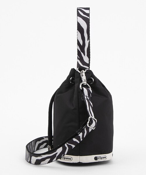 DRAWSTRING BUCKET XBODY ノワールゼブラ｜レスポートサックの 
