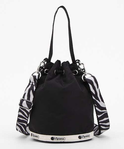 DRAWSTRING BUCKET XBODY ノワールゼブラ｜レスポートサックの 