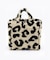 SMALL TWO WAY DENIM TOTE ブラックデニム/レオパードシェルパ