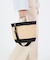 TOP HANDLE CROSSBODY ブラックラフィア