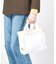 SMALL TWO WAY DENIM TOTE ホワイトデニム/クリームシェルパ