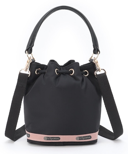 SM DRAWSTRING BAG シャドウブラック｜レスポートサックのアウトレット 