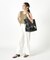 LARGE 2 WAY TOTE ２ウェイパープル/ブラックシャイン