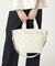 BUCKET TOTE W PEARLS2 サンドバーパール