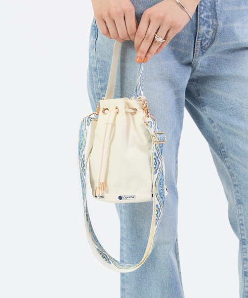 DRAWSTRING BUCKET XBODY サンドヴォヤージュ｜レスポートサックの