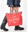 LARGE 2 WAY TOTE ２ウェイロージーレッドスクリプト