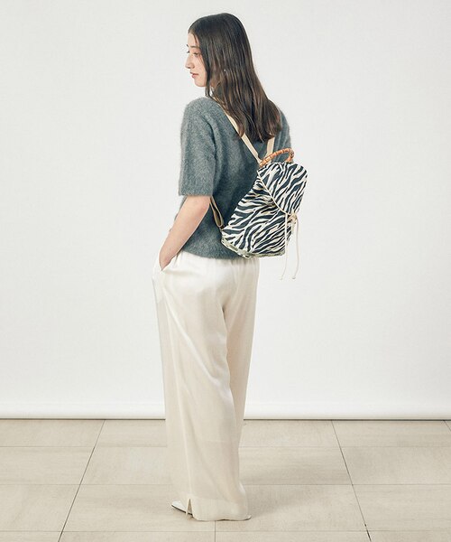 QUILT BAMBOO BACKPACK エクリュゼブラ｜レスポートサックの