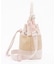 RAFFIA MINI BUCKET ピーチブラッシュラフィア