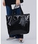 LG REVERSIBLE TOTE 2ウェイブラックシャイン/メレンゲ
