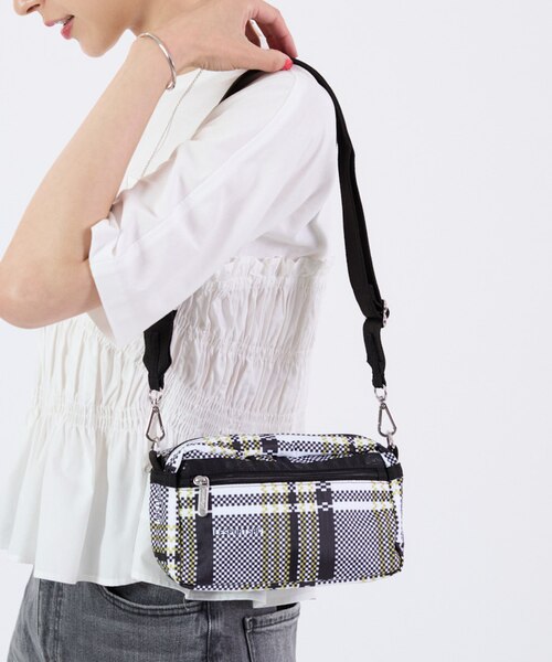 E/W PHONE CROSSBODY ピクセルスクランブルチェック｜レスポートサック