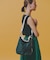 CONVERTIBLE BUCKET BAG ミッドナイトグリーン/サンドバー