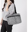 TWO HANDLE ZIP TOTE ニュートラルレオパード